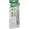 InLine schlank Audiokabel 2x RCA M/M, Stereo, 0,5m, 2 x RCA, Stecker, 2 x RCA + USB, Stecker, 0,5 m, Schwarz
