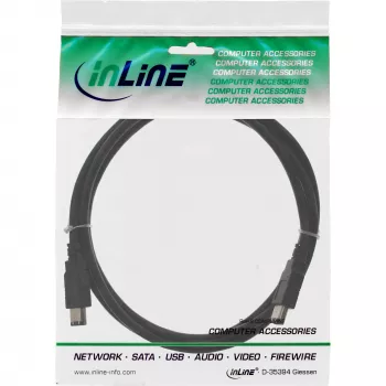 InLine FireWire 400 1394 Kabel 6 Pin Stecker/Stecker 3m
