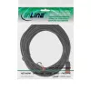 InLine schlank Patchkabel, U/UTP, Cat.6, schwarz, 3 m