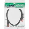 InLine schlank Patchkabel, U/UTP, Cat.6, schwarz, 2 m