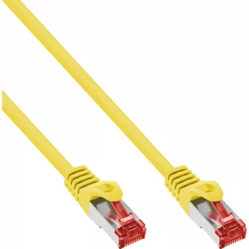InLine Patchkabel S/FTP PiMF Cat.6 250MHz PVC Kupfer gelb 5m