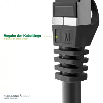 InLine Patchkabel S/FTP PiMF Cat.6 250MHz PVC Kupfer grau 0,3m
