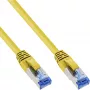 InLine Patchkabel S/FTP PiMF Cat.6A halogenfrei 500MHz gelb 15m