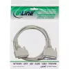 InLine serielles Kabel, vergossen, DB25 Stecker / Buchse, direkt, grau, 20 m