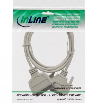 InLine Druckerkabel bidirektional 25-pol. D-Sub auf 36-pol. Centronics 2 m