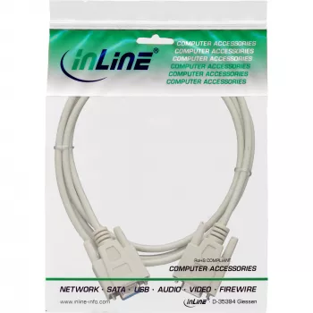 InLine serielles Kabel DB9 Buchse/Buchse direkt 5 m