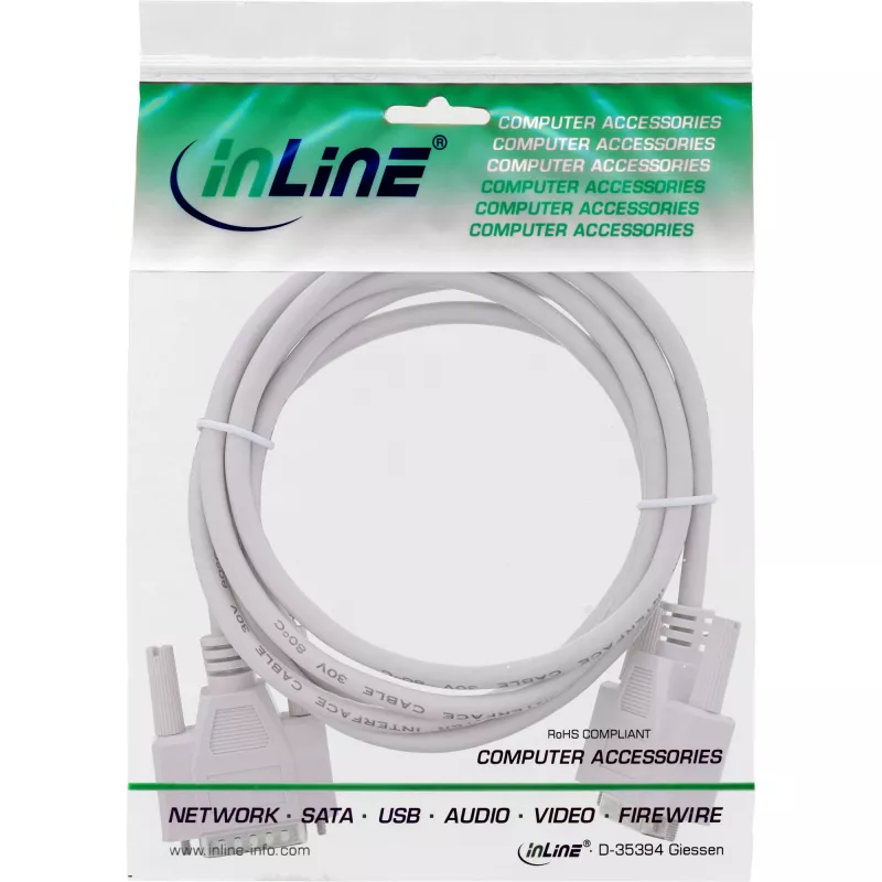 InLine Gameport-Verlängerungskabel DB15 Stecker / Buchse 5m, angespritzt