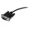 StarTech.com 2m Schwarzes durchgeschleiftes DB9 RS232 serielles Kabel - M/F