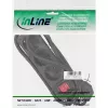 InLine Steckdosenleiste, 3-fach Schutzkontakt CEE 7/3, mit Schalter, schwarz, 5 m