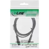 InLine DC-Verlängerungskabel, DC-Stecker/Buchse 5,5x2,1mm, AWG 18, schwarz 0,5m