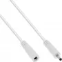 InLine DC-Verlängerungskabel, DC-Stecker/Buchse 3,5x1,35mm, AWG 18, weiß 0,5m