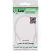 InLine DC-Verlängerungskabel, DC-Stecker/Buchse 3,5x1,35mm, AWG 18, weiß 0,5m