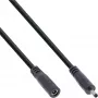 InLine DC-Verlängerungskabel, DC-Stecker/Buchse 3,5x1,35mm, AWG 18, schwarz 3m