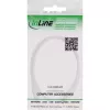 InLine DC-Verlängerungskabel, DC-Stecker/Buchse 5,5x2,5mm, AWG 18, weiß 3m