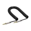 InLine schlank Audio Spiralkabel 3,5 mm Stecker / Stecker 4-polig Stereo 0,5 m