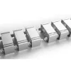 InLine 59996B flexibler Kabelkanal für höhenverstellbare Tische, 4 Kammern, 68x36 mm, 1,28 m, grau