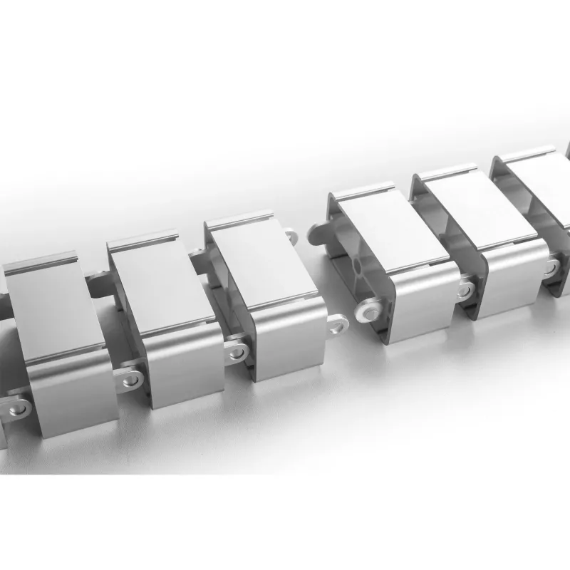 InLine 59996B flexibler Kabelkanal für höhenverstellbare Tische, 4 Kammern, 68x36 mm, 1,28 m, grau