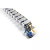InLine 59996B flexibler Kabelkanal für höhenverstellbare Tische, 4 Kammern, 68x36 mm, 1,28 m, grau