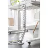 InLine 59996B flexibler Kabelkanal für höhenverstellbare Tische, 4 Kammern, 68x36 mm, 1,28 m, grau
