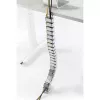 InLine 59996B flexibler Kabelkanal für höhenverstellbare Tische, 4 Kammern, 68x36 mm, 1,28 m, grau