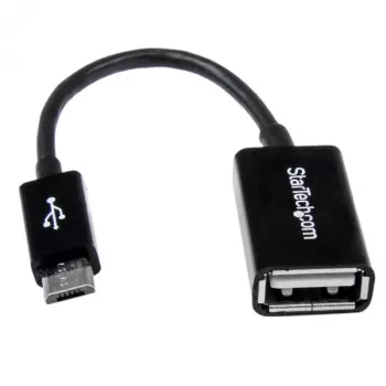 StarTech.com 5in Micro USB zu USB OTG Host Adapter M/F, 0,127 m, Micro-USB B, USB A, USB 2.0, 0,48 Gbit/s, Schwarz
