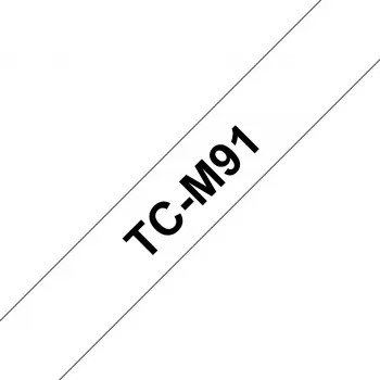 Beschriftungsband Brother TCM91 9 mm Schwarz auf Transparent
