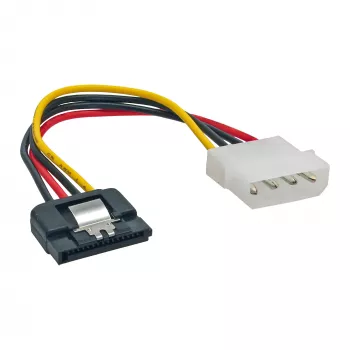 InLine SATA-Stromadapterkabel 4-Pin Molex / 15-Pin SATA mit Verriegelung 0,30 m