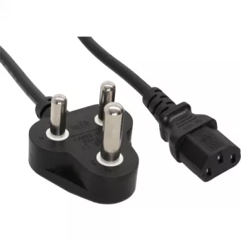 InLine Stromkabel Typ D Südafrika 5A / IEC Stecker 1,8 m