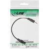 InLine Audio-Adapterkabel 4-polig 2,5 mm Stecker / 4-polig 3,5 mm Buchse 1 m