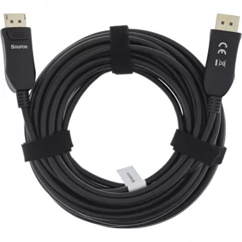 InLine DisplayPort 1.4 AOC-Kabel, 8K4K, schwarz, 30 m