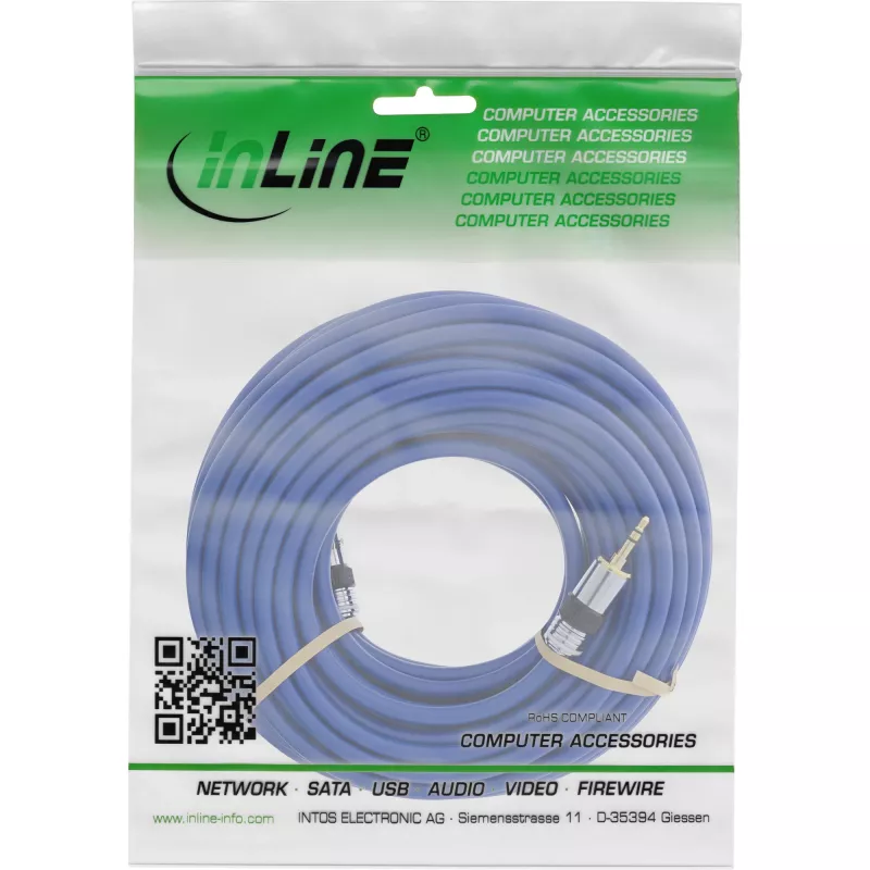 InLine Premium-Audiokabel 3,5 mm Klinke Stecker / Stecker 15 m