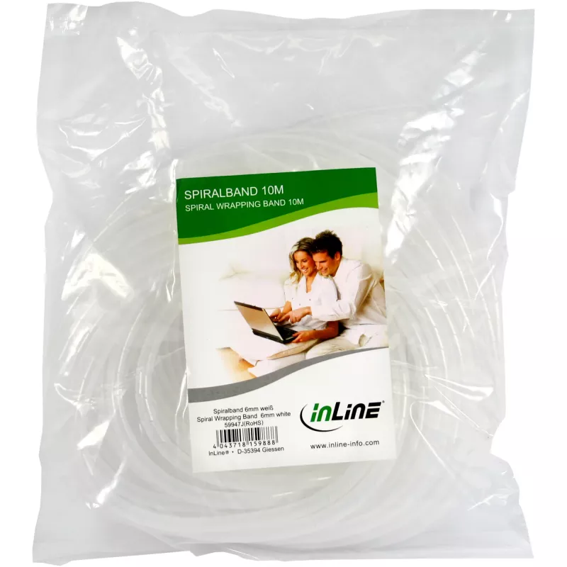 InLine Spiralschlauch 10m natur 14mm, Weiß, 10000 mm, 14 mm, 339 g, 280 mm, 320 mm