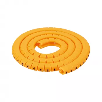 Kabelmarkierungshülsen InLine 2–3 mm, numerisch 0–9, 1000 Stück, gelb