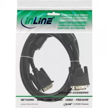 InLine DVI-D-Kabel 24+1 Stecker/Stecker Dual Link 2x Ferritkern 5m