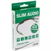 InLine S-99250 Audiokabel 0,15 m 3,5mm 2 x 3,5mm Schwarz, Silber