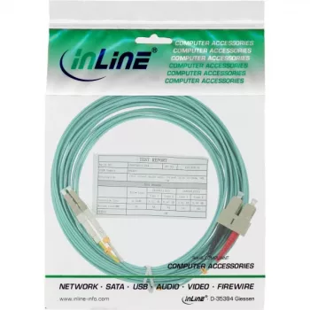 Glasfaser-Duplexkabel LC/SC InLine 88641O 50/125µm OM3 1m