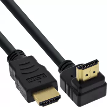 InLine High Speed HDMI-Kabel mit Ethernet, abgewinkelt, 7,5 m