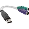 InLine USB-auf-PS/2-Konverter USB Typ A Stecker / 2x PS/2 Buchse