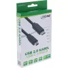 InLine USB 2.0 Kabel, USB-C Stecker / Mini-B Stecker (5polig), schwarz, 1,5m