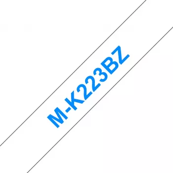 Beschriftungsband M Brother MK223BZ Blau auf Weiß 9 mm