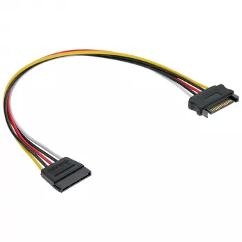 SATA-Stromverlängerungskabel Stecker/Buchse 0,30 m InLine 29651A