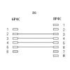 InLine Modular-Kabel RJ45 8P4C / RJ11 6P4C Stecker/Stecker 6 m