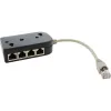 InLine ISDN Splitter 1 -> 8, 0,15 m, mit Widerständen