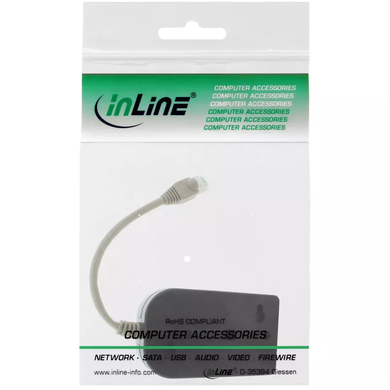 InLine ISDN Splitter 1 -> 8, 0,15 m, mit Widerständen