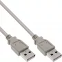 USB 2.0 Kabel Typ A Stecker / Stecker beige 1m InLine 34310H