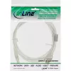 InLine USB 2.0 Kabel Typ A Stecker / Typ B Stecker transparent, Ferritkern, 2 m