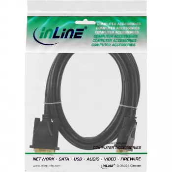 InLine DVI-D-Kabel Premium 24+1 Stecker/Stecker Dual Link vergoldet 10 m