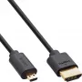 InLine schlank Ultra High Speed HDMI-Kabel AM/DM 8K4K vergoldet schwarz 2m