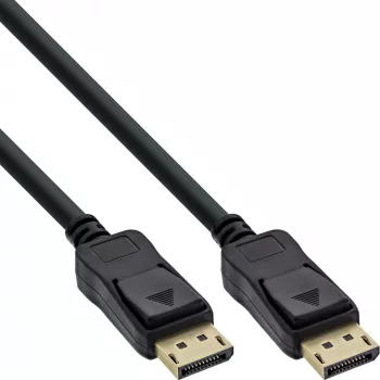 InLine DisplayPort-Kabel schwarz vergoldet 10 m