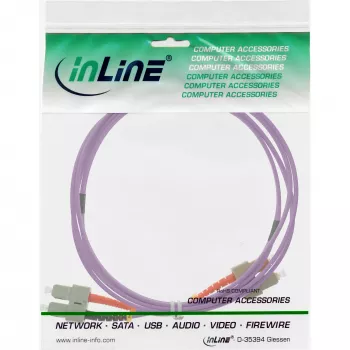 InLine Glasfaser Duplex Kabel SC/SC 50/125µm OM4 25m